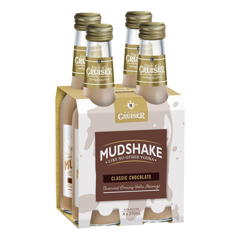 CRUISER-MUDSHK-CHOC-270ML-BTL-4%-PACK-OF-4