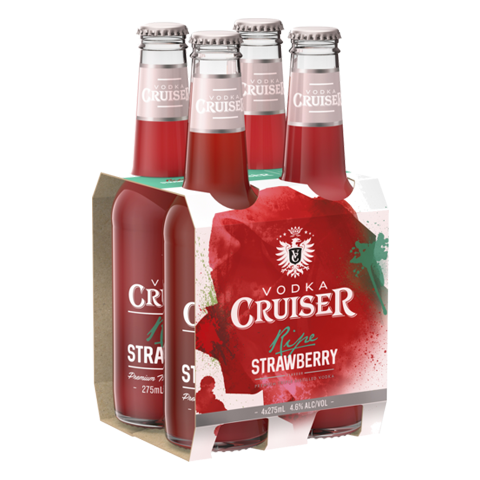 CRUISER-RIPE-STRAWBERRY-4.6%-275ML-BTL-PACK-OF-4