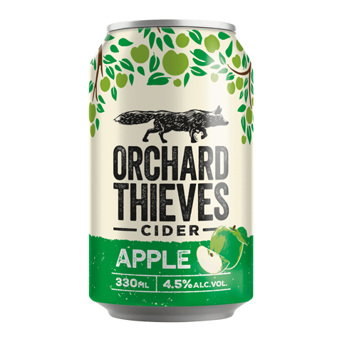 ORCHARD THIEVES APPLE CIDER 330ML 4.5% 10 PACK – GC Liquors